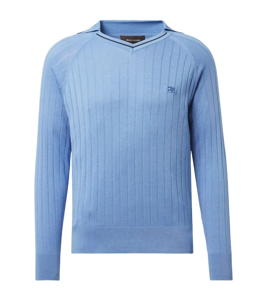 Wales Bonner Roots polo sweater