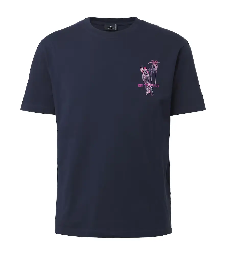 Etro Printed cotton jersey T-shirt