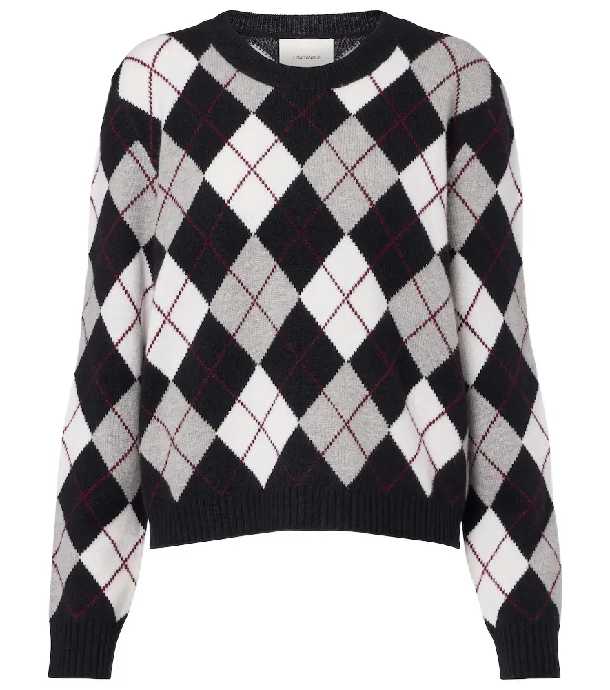 Lisa Yang Antoni argyle cashmere sweater