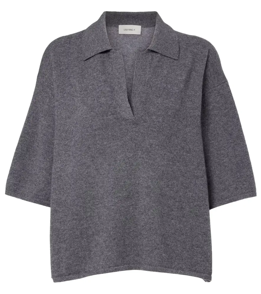 Lisa Yang Neela cashmere polo sweater