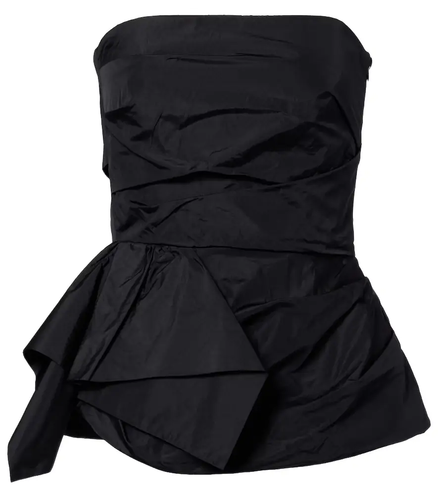 Max Mara Taffeta corset top