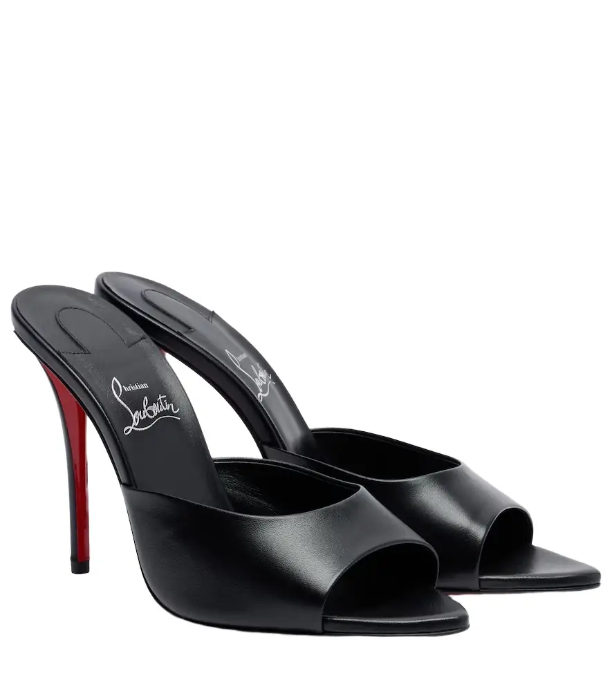 Christian Louboutin Miss Z leather mules