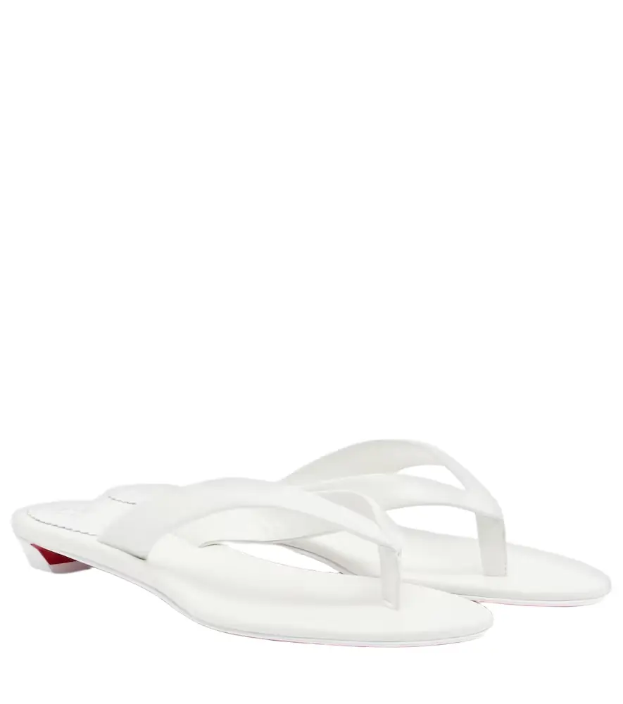 Christian Louboutin Miss Z leather thong sandals