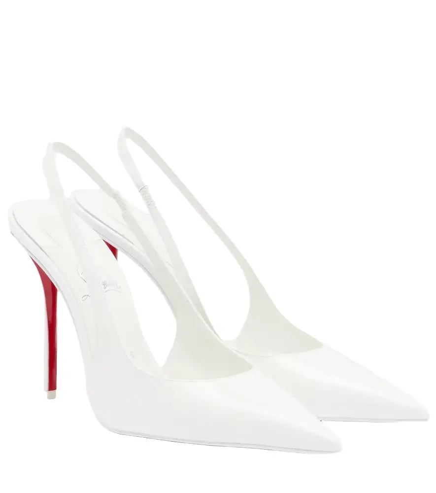 Christian Louboutin Miss Z patent leather slingback pumps