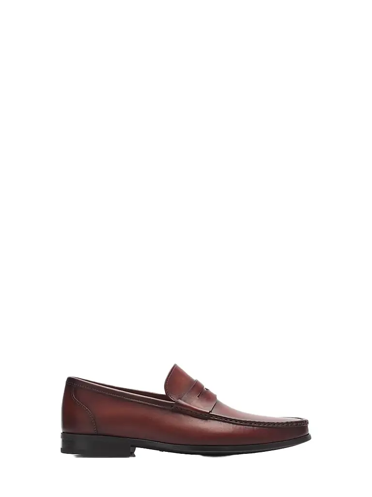 Magnanni Men's Gentry Leather Penny Loafers - Cognac