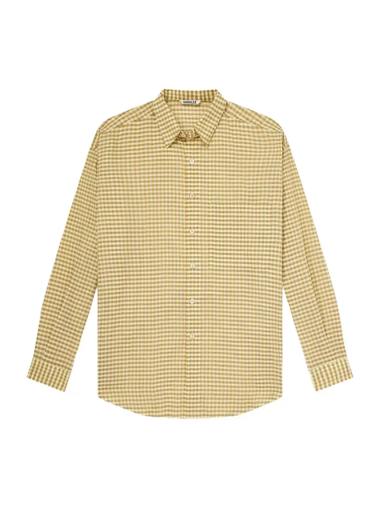 Auralee Checked Cotton-Poplin Shirt - Men