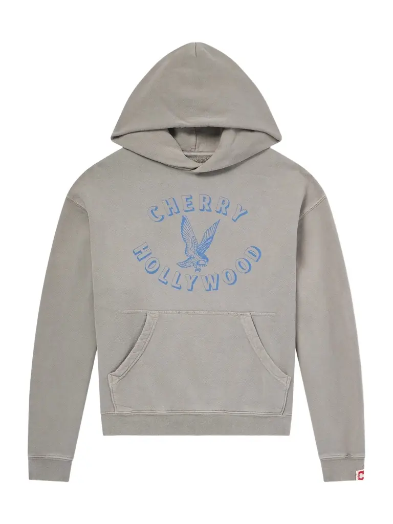 Cherry Los Angeles Logo-Print Cotton-Jersey Hoodie - Men