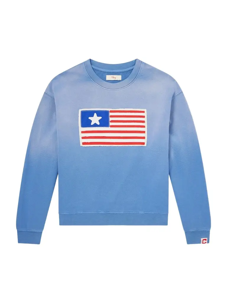 Cherry Los Angeles Embroidered Cotton-Jersey Sweater - Men