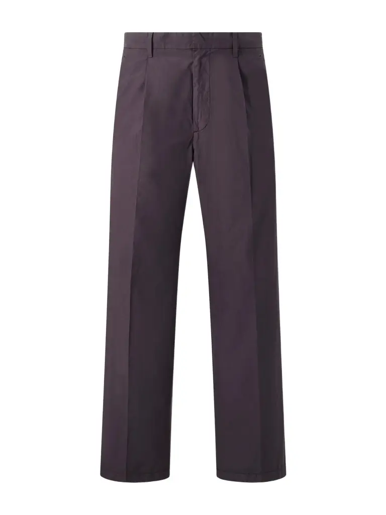 Auralee Drawstring Cotton Straight-Leg Trousers - Men