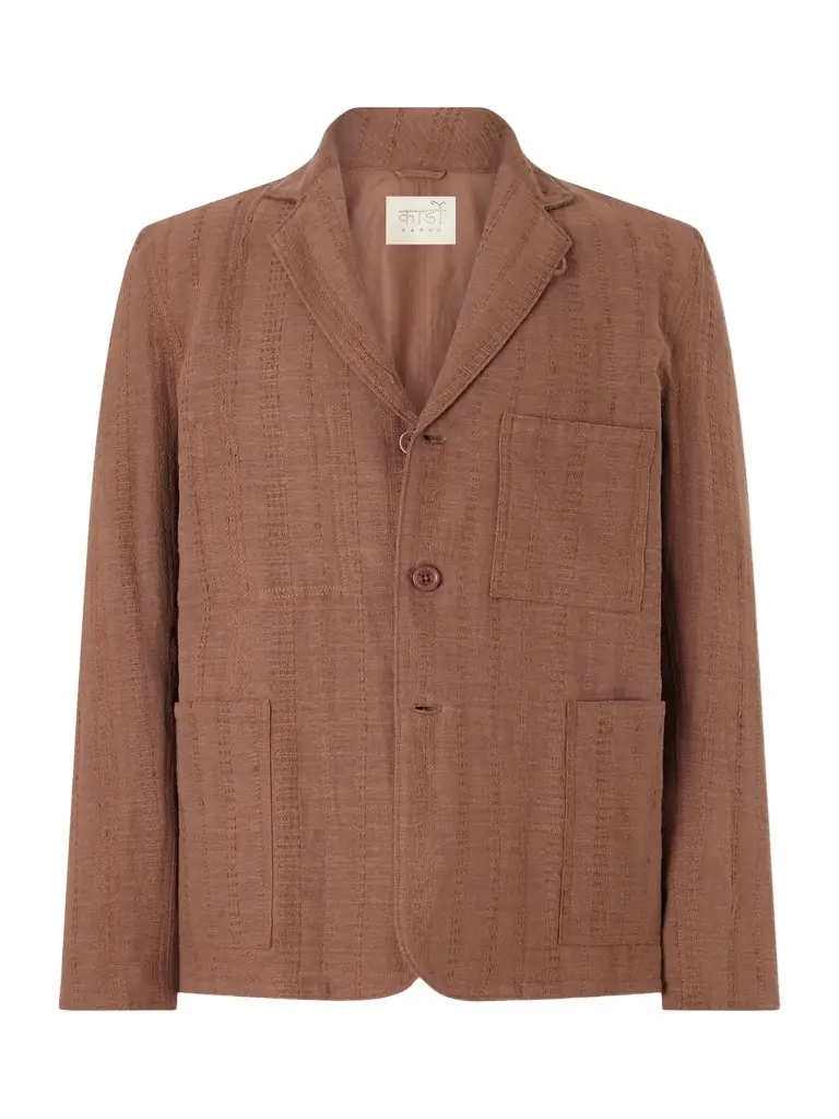 Kardo Somesh Cotton-Jacquard Suit Jacket - Men