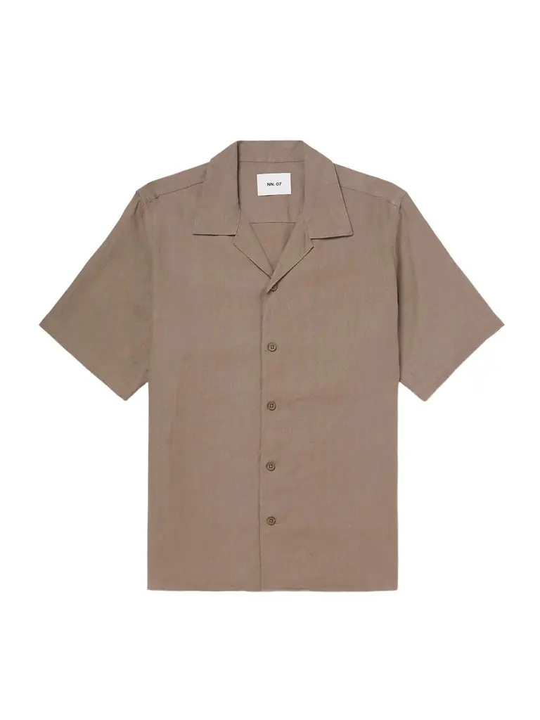 NN07 Julio 5708 Camp-Collar Linen Shirt - Men