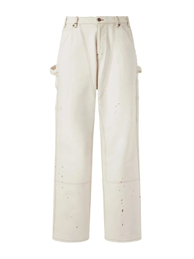 Cherry Los Angeles Paint-Splattered Distressed Straight-Leg Jeans - Men