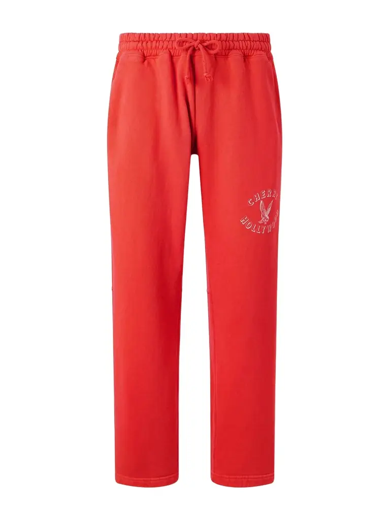 Cherry Los Angeles Hollywood Straight-Leg Logo-Print Cotton-Jersey Sweatpants - Men