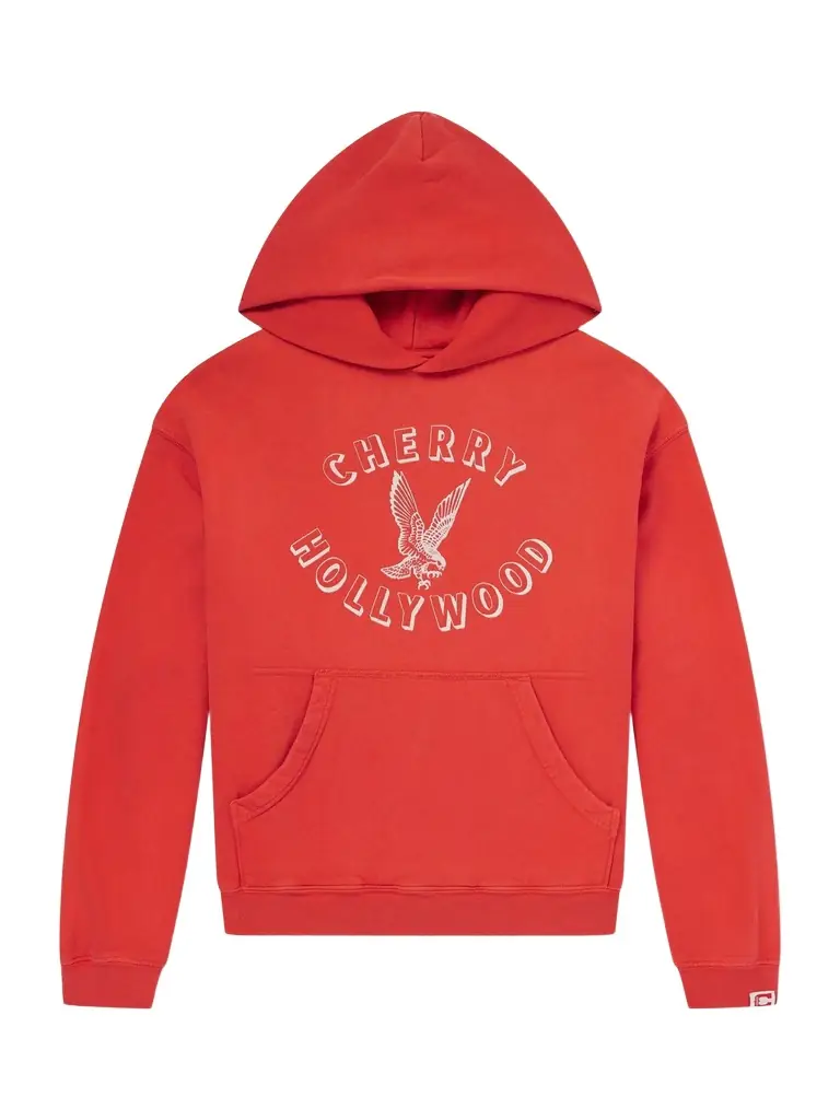 Cherry Los Angeles Logo-Print Cotton-Jersey Hoodie - Men