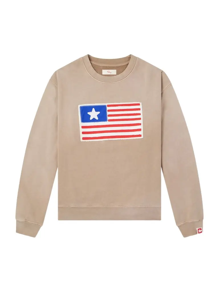 Cherry Los Angeles Embroidered Cotton-Jersey Sweater - Men