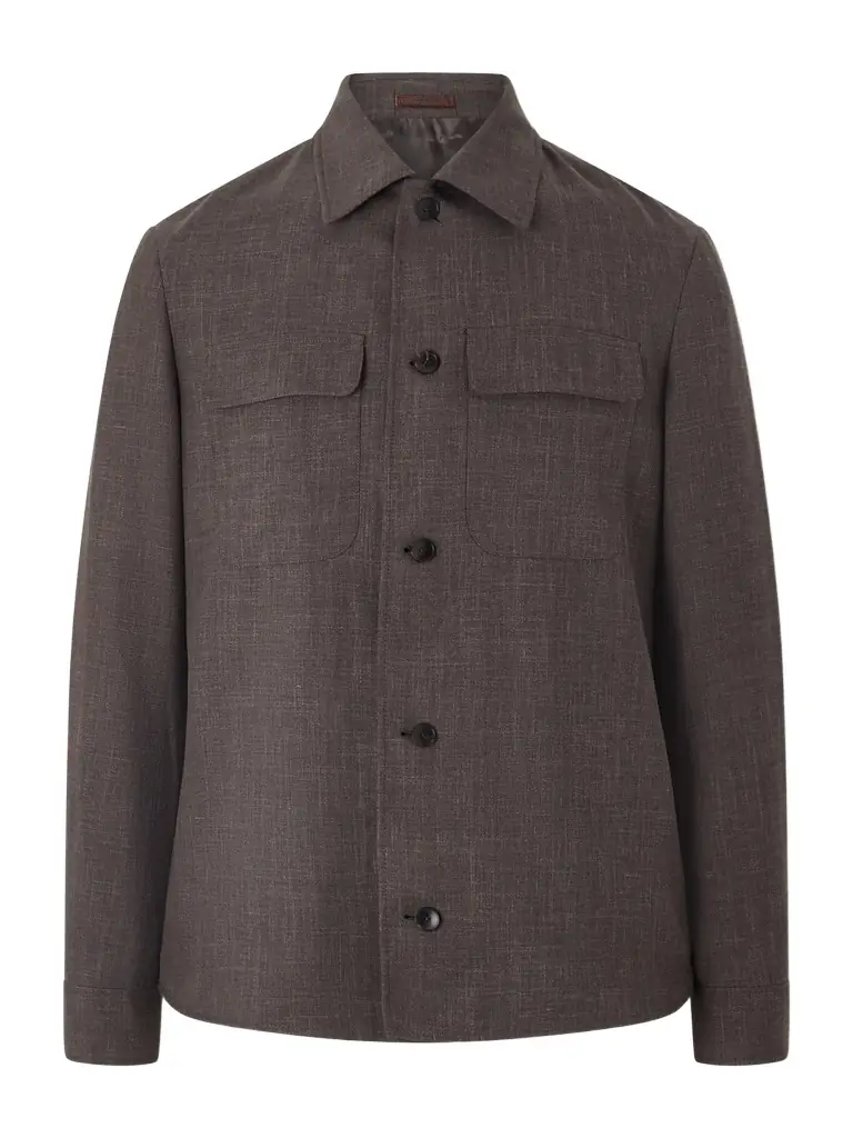 MR P. Wool, Silk and Linen-Blend Overshirt - Men