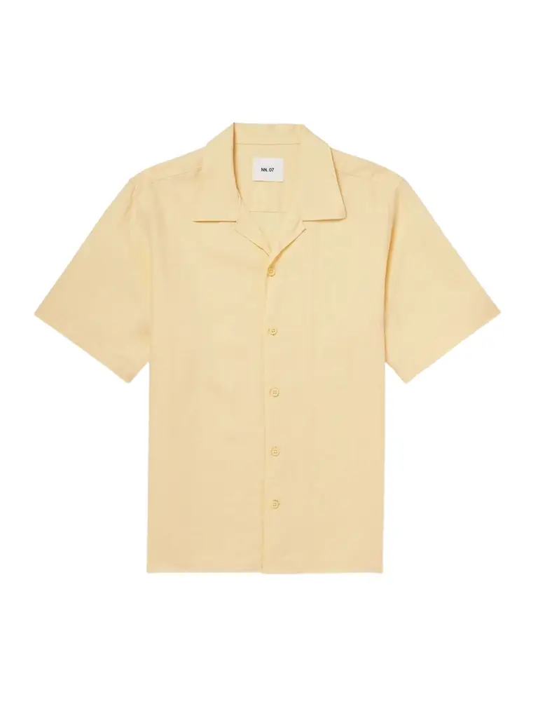 NN07 Julio 5708 Camp-Collar Linen Shirt - Men
