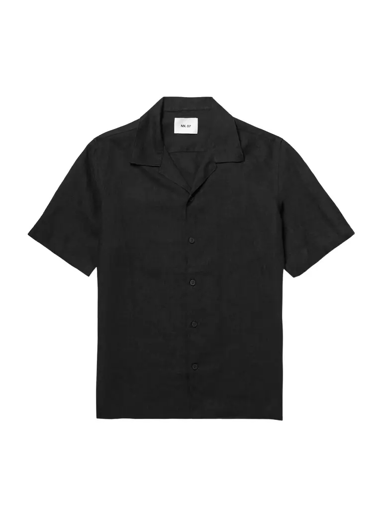 NN07 Julio 5708 Camp-Collar Linen Shirt - Men
