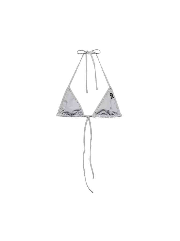 Prada Women's Jersey Bikini Top - Grey