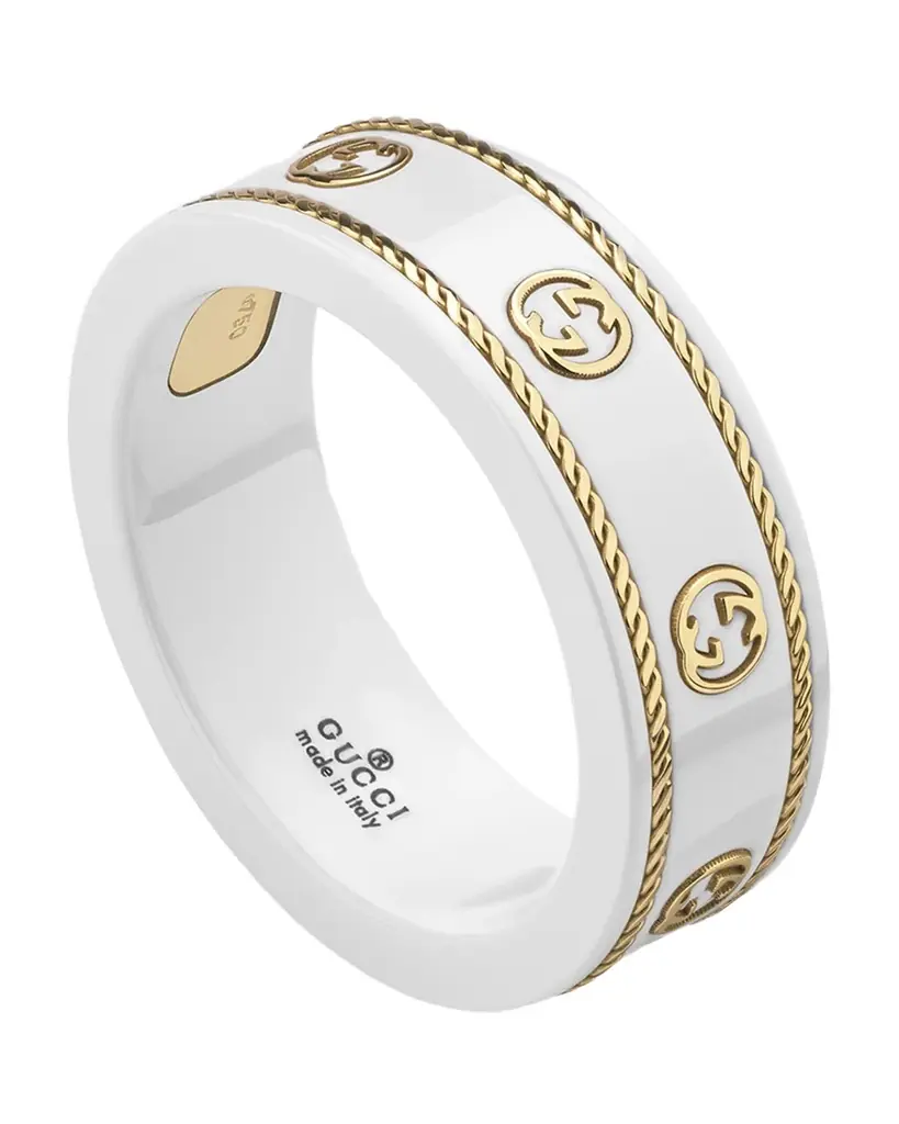 Gucci Icon Ring in White