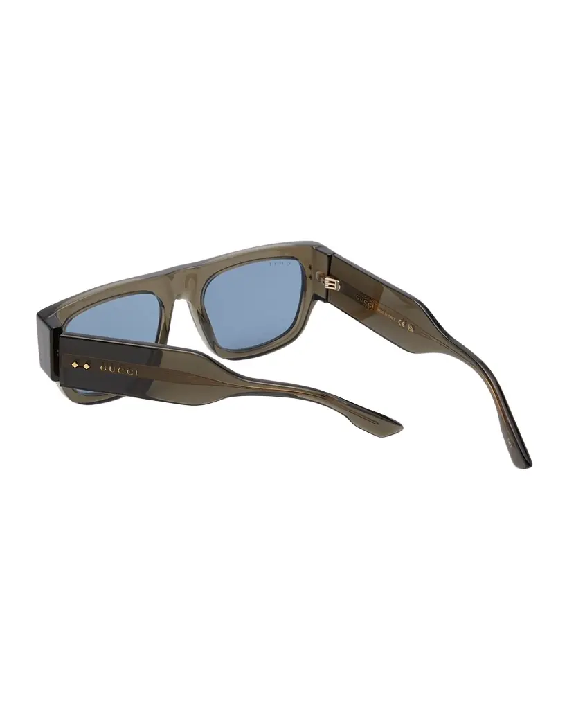 Gucci Men 's Oversized Rectangle Sunglasses