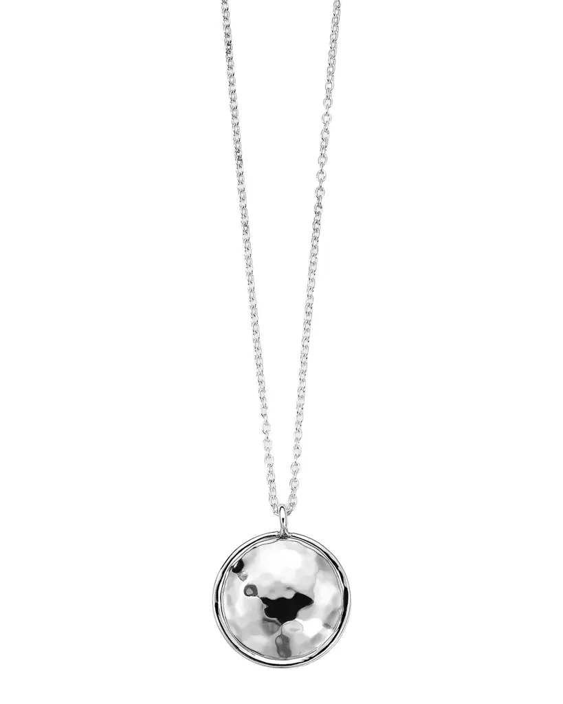Ippolita Sterling Silver Classico Goddess Hammered Pendant Necklace