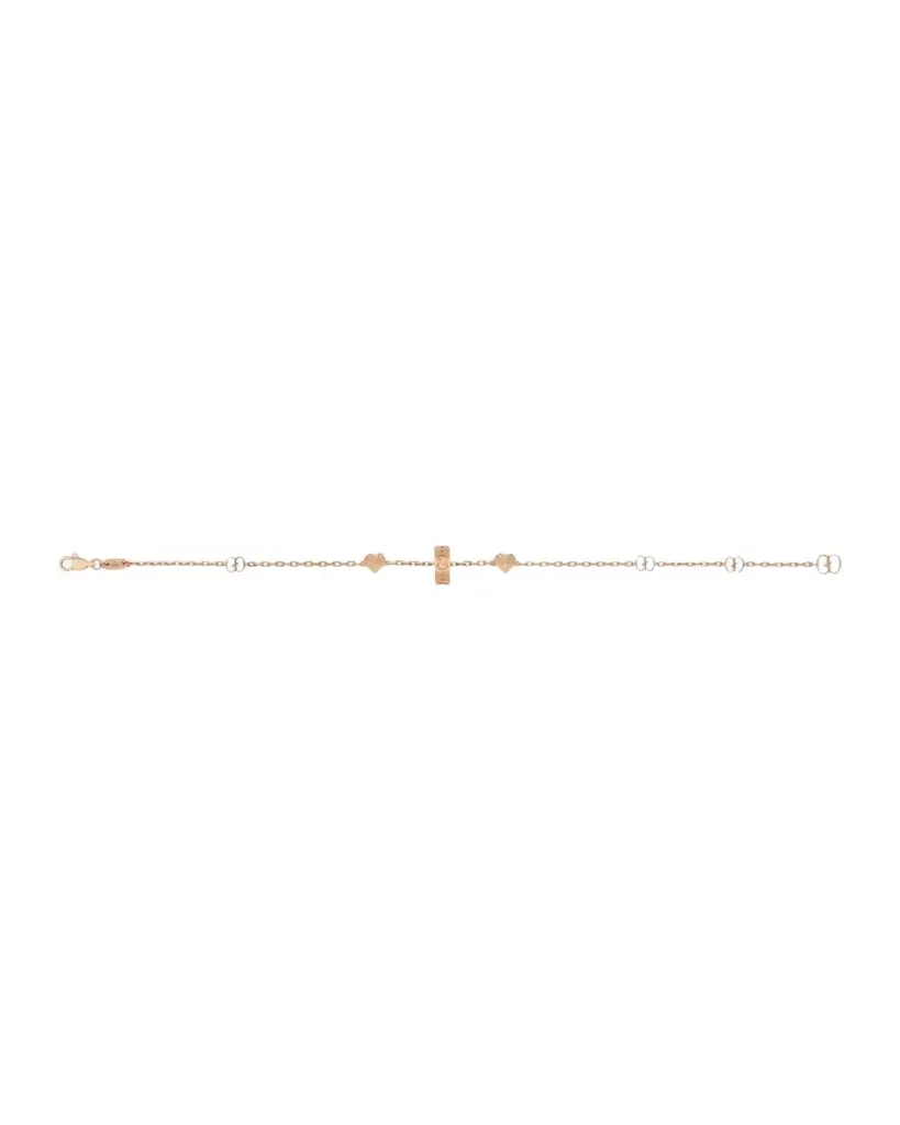 Gucci 18k Rose Gold Icon Heart Bracelet
