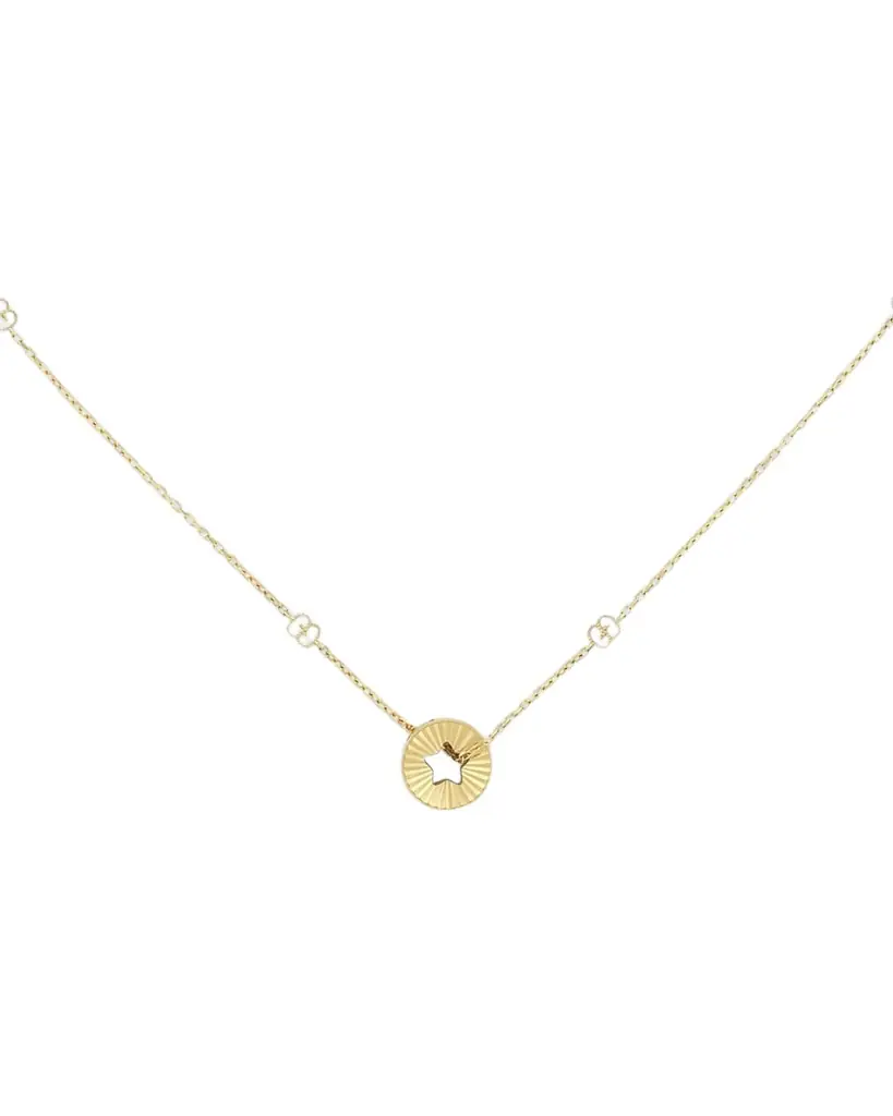 Gucci 18k Yellow Gold Icon Star Necklace