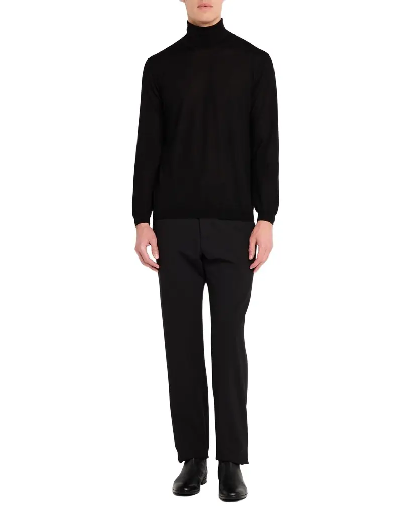 Giorgio Armani Men 's Cashmere Plain Stitch Turtleneck