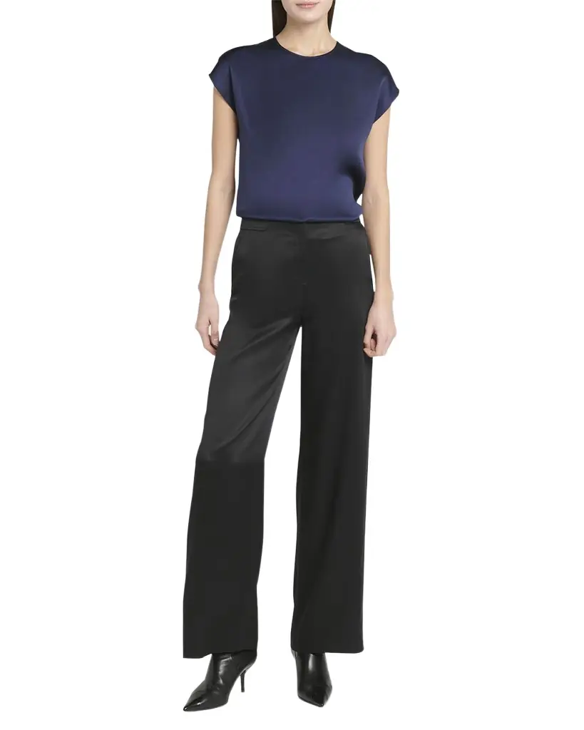 Giorgio Armani Silk Wide-Leg Trousers