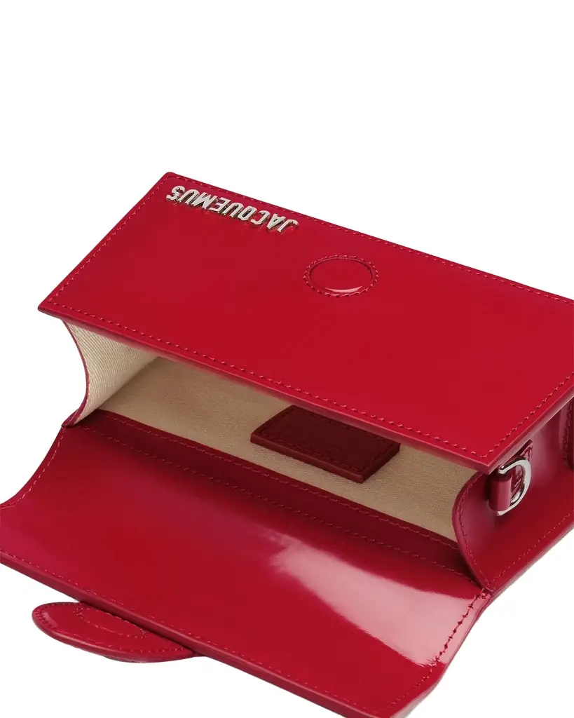 Jacquemus Le Bambino Patent Top-Handle Bag