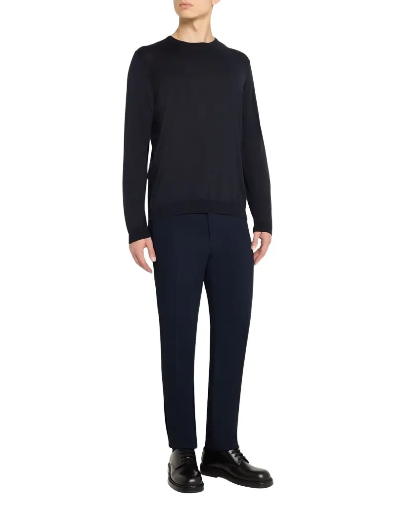 Giorgio Armani Men 's Silk-Cotton Crew Sweater