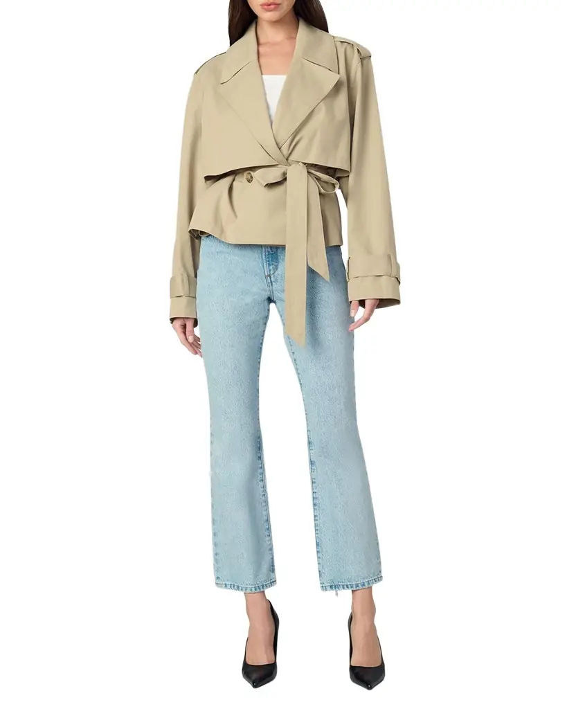 Joe 's Jeans The Liz Cropped Trench Coat