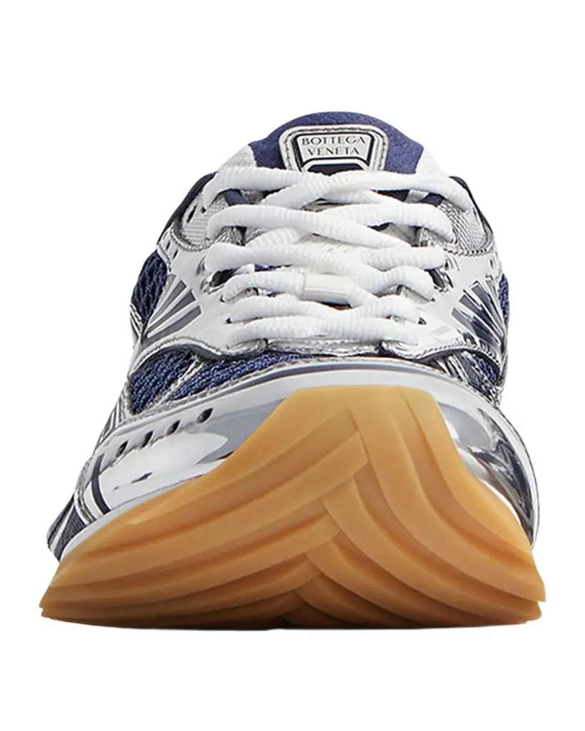 Bottega Veneta Orbit Metallic Net Runner Sneakers