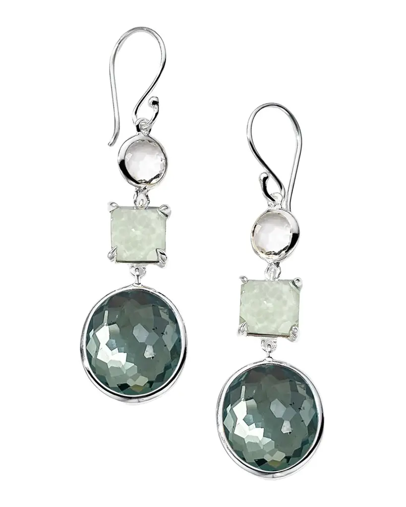 Ippolita 925 Rock Candy 3-Stone Drop Earrings