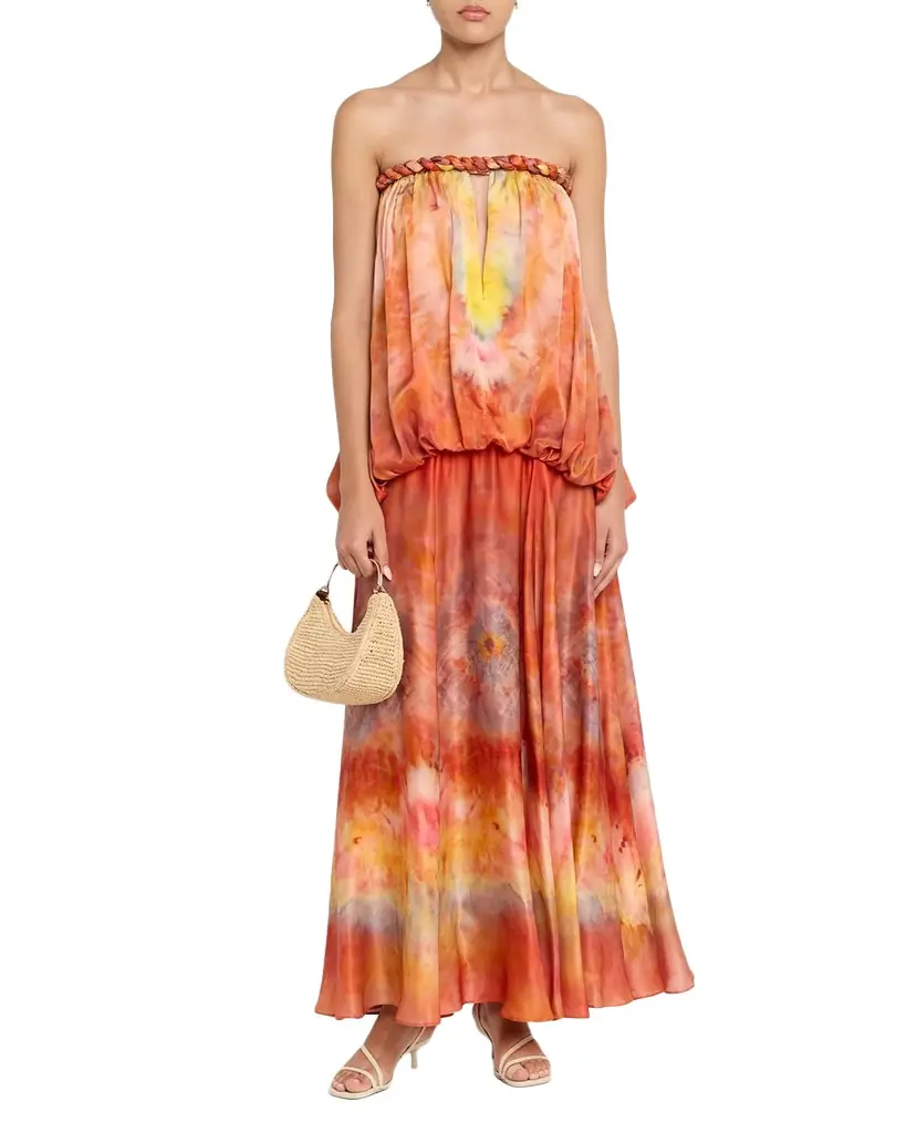 Zimmermann Luna Twist Bandeau Gown