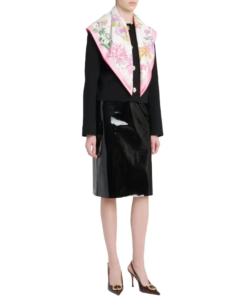 Ferragamo Spring-Print Silk Scarf - Women's Accessories
