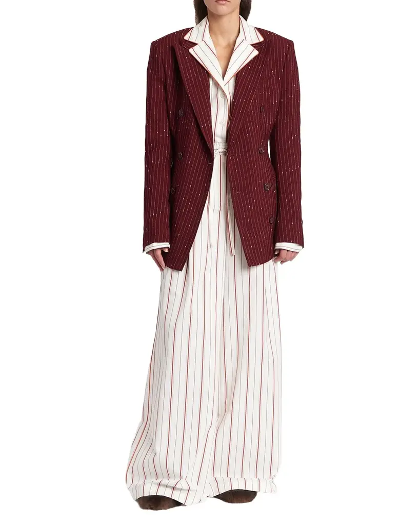 Dolce & Gabbana Striped Cotton Wide-Leg Pull-On Pajama Pants