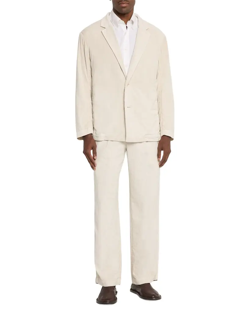IM MEN Men 's Pigment Cotton Single-Breasted Sport Coat