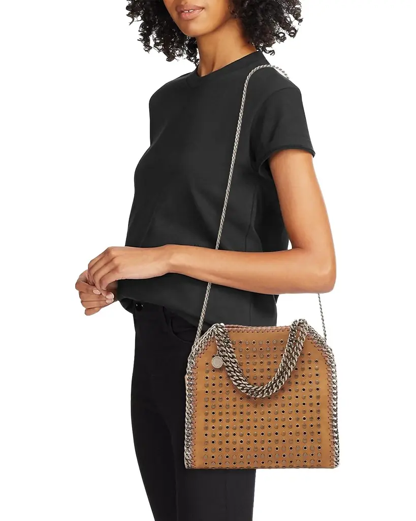 Stella McCartney Falabella Studded Eyelet Mini Bag