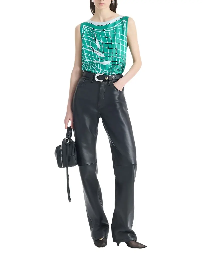 Altuzarra Siggi Sleeveless Side-Tie Silk Top