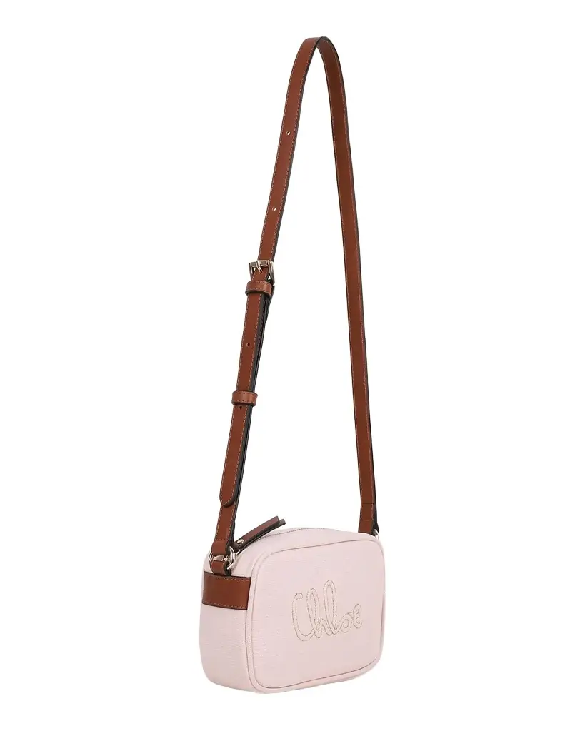 Chloe Girl 's Logo-Embroidered Canvas Crossbody Bag