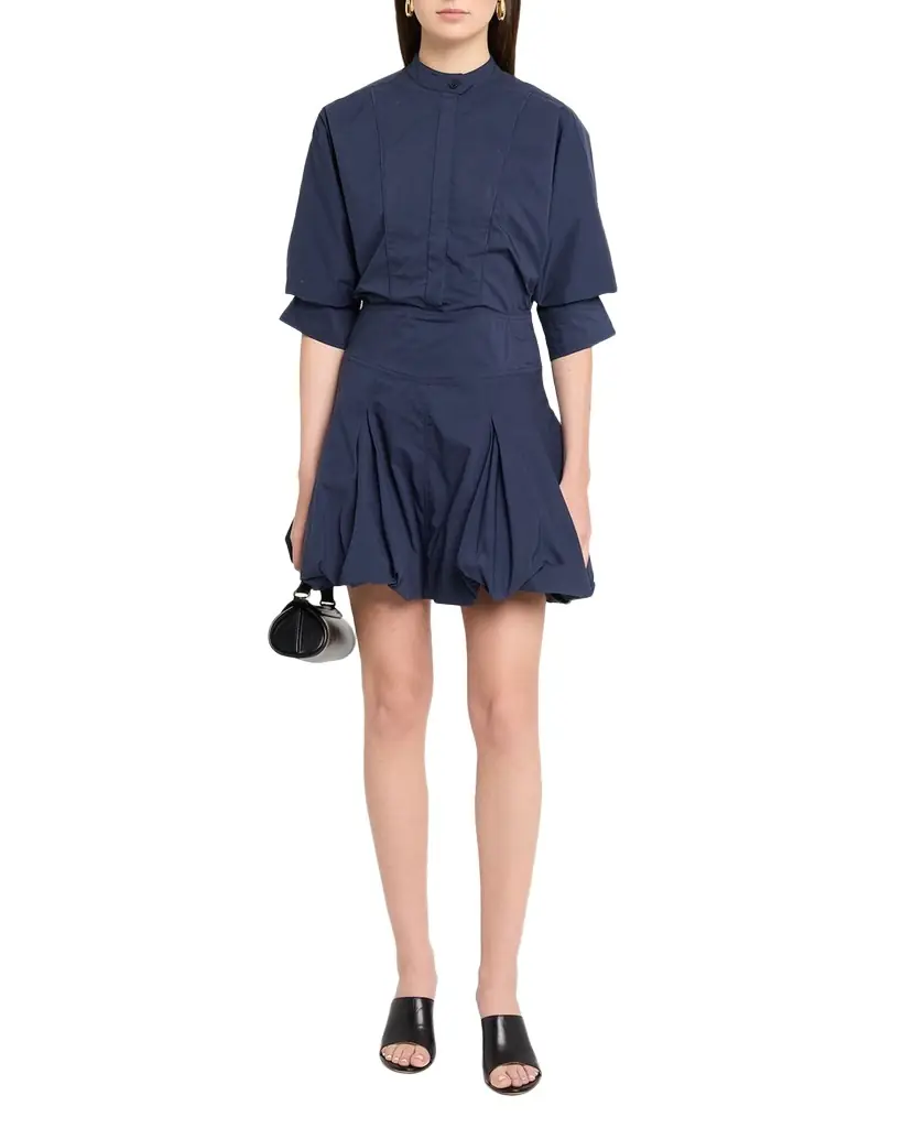 SIMKHAI Effie Cotton Bubble Mini Dress