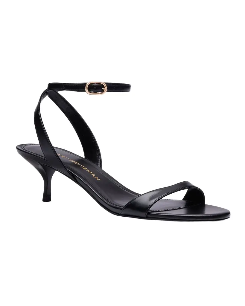 Stuart Weitzman 50mm Kellie Leather Ankle-Strap Sandals