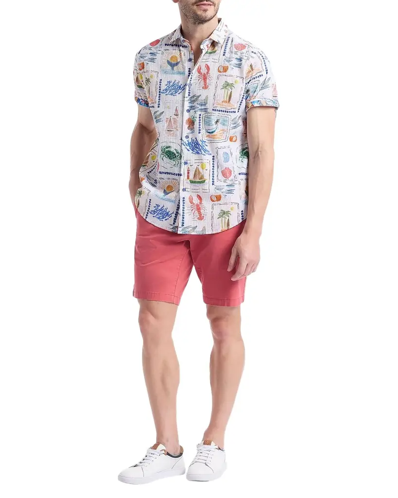 Robert Graham Men 's Isla Vista Short-Sleeve Shirt