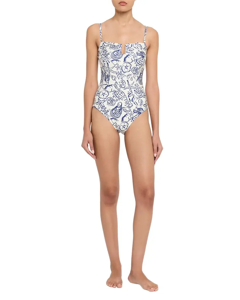 SIMKHAI Ottilie Strapless One-Piece Swimsuit