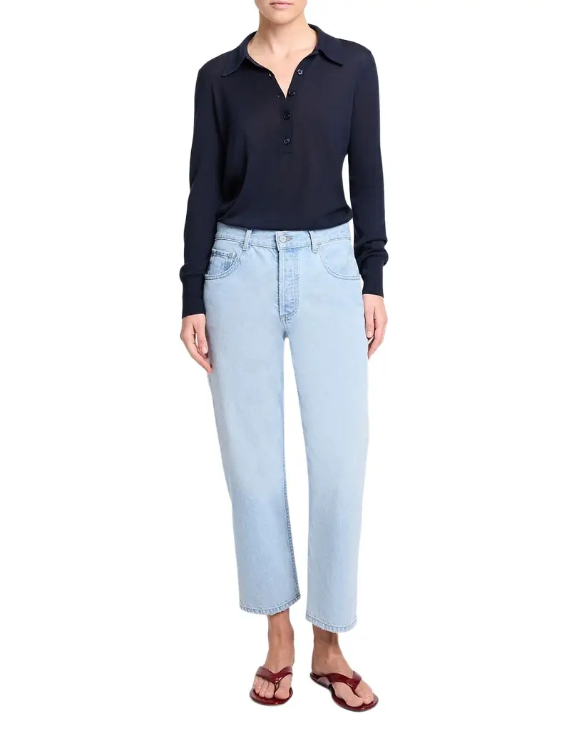 TWP Cropped Mid-Rise Jeans