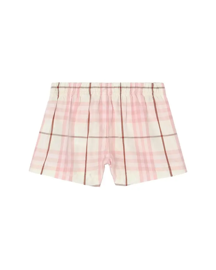 Burberry Kid 's Check Cotton Shorts, Size 12M-3