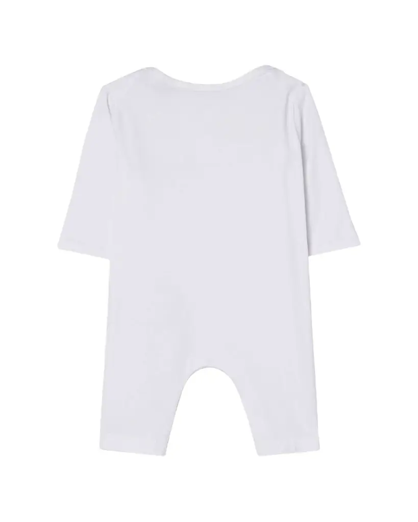 Burberry Kid 's Thomas Bear & Friends Stretch Cotton Jumpsuit, Size 1M-12M