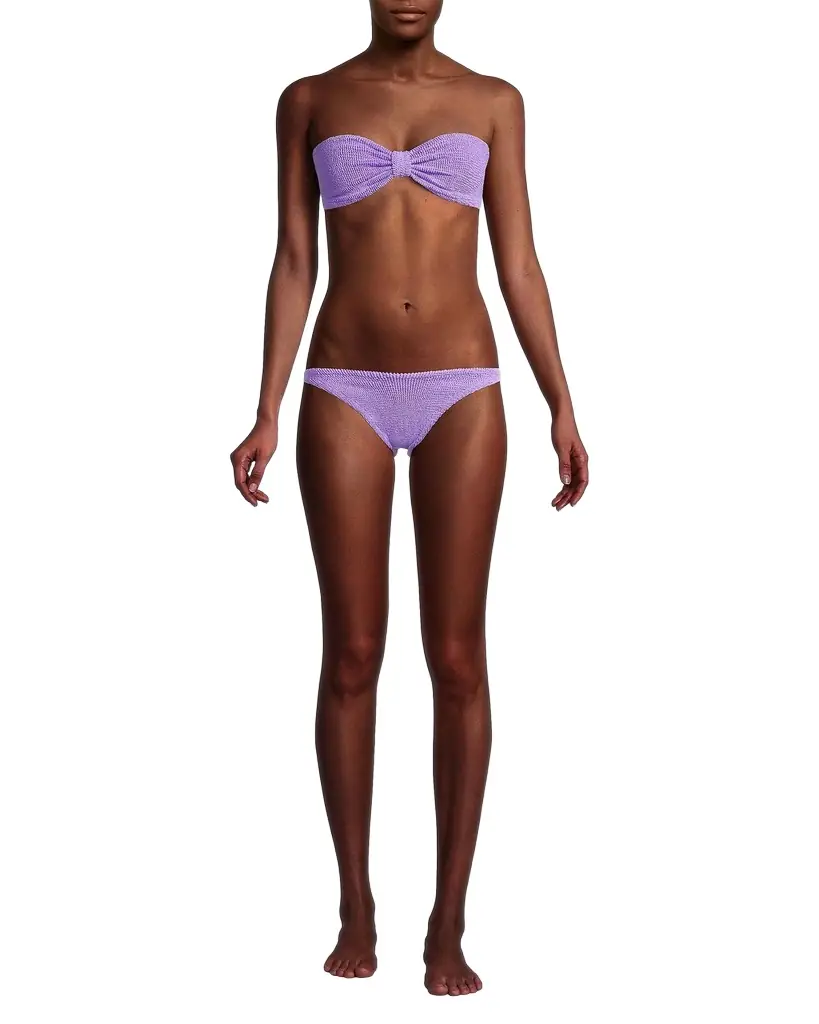 Hunza G Jean Bow Two-Piece Bikini Set